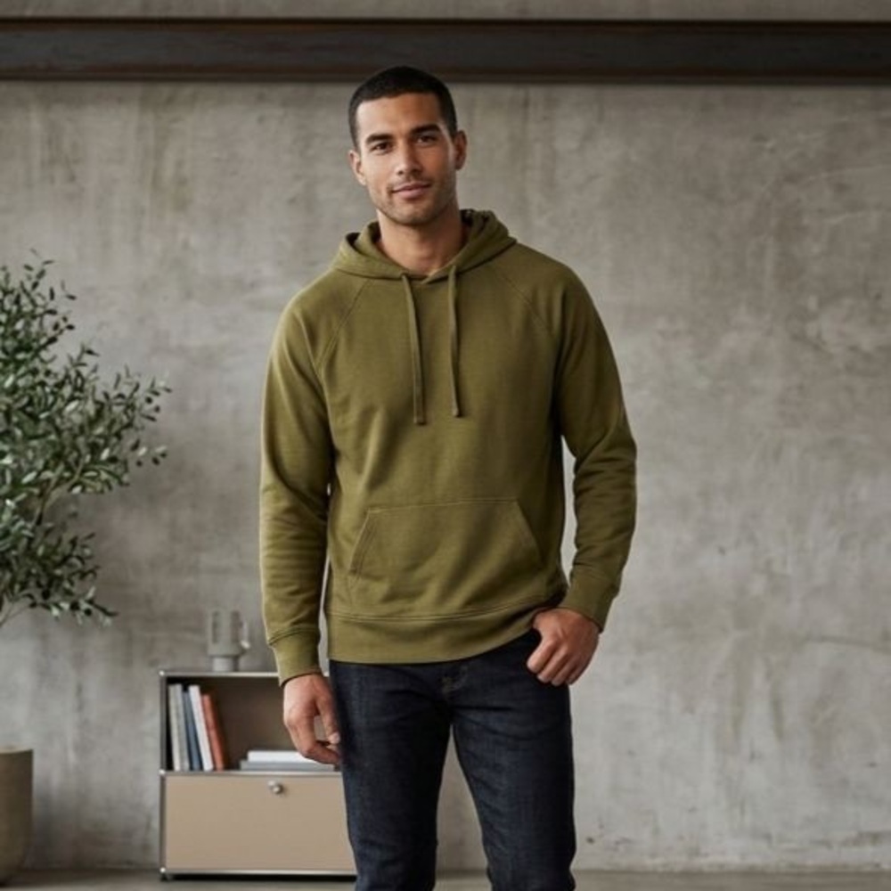 AVA & VIV 2x Olive Green Men's Pullover Hoodie